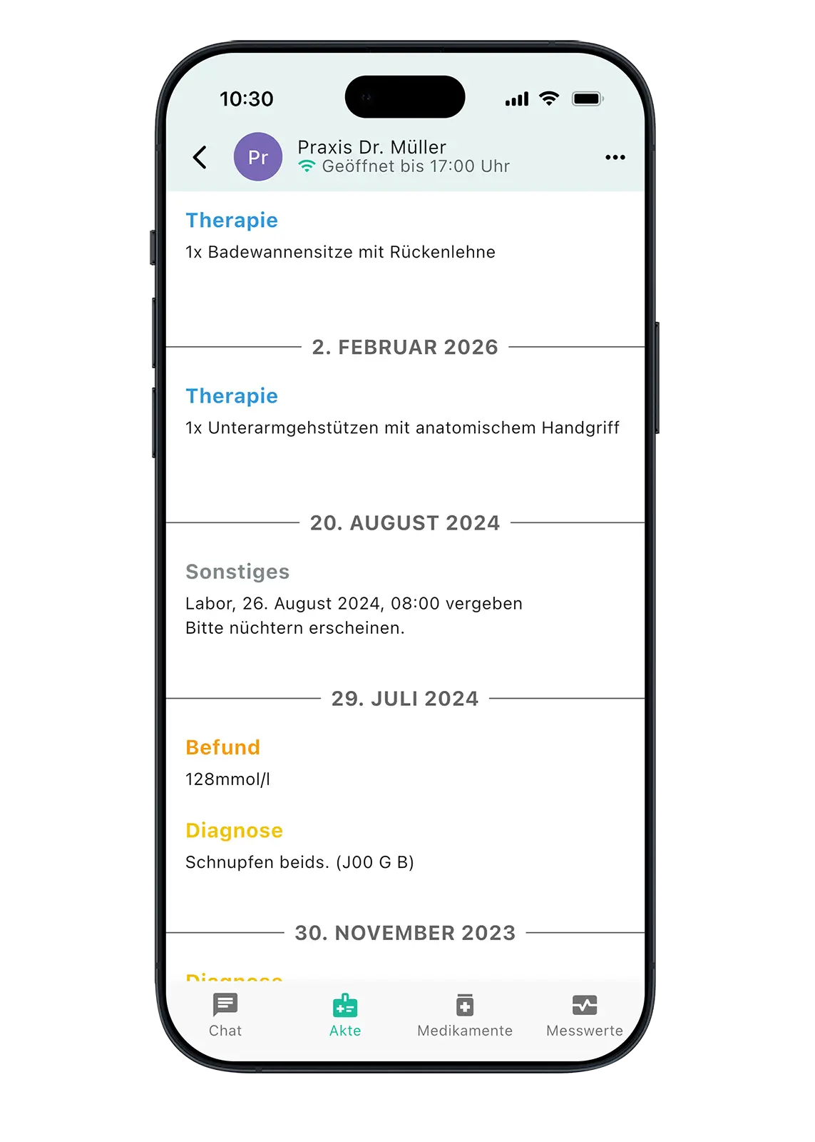 Patmed App: eigene Gesundheitsakte